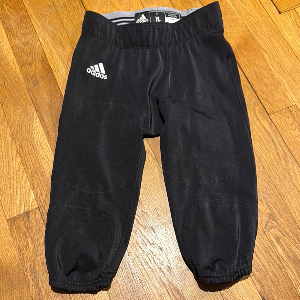 Adidas Kids Black Bottoms football pants youth large L